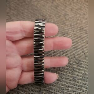 Men's Bracelet Black and Silver